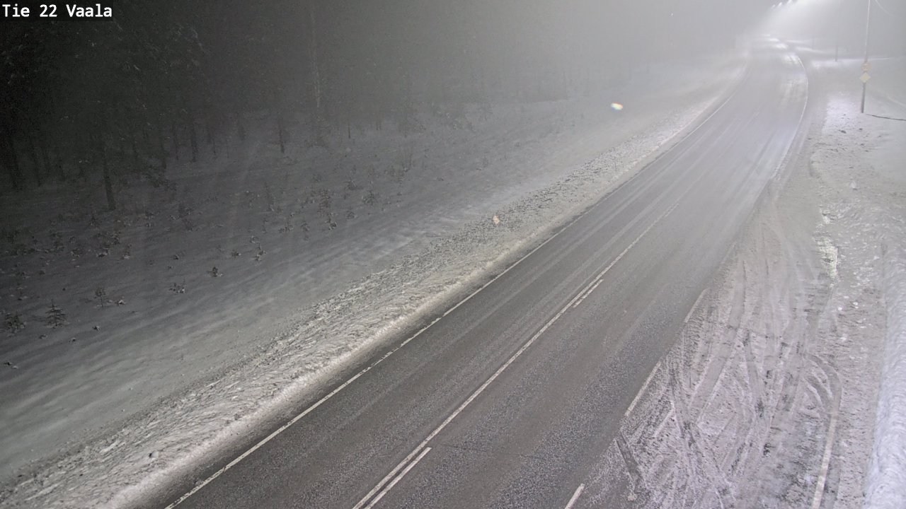 Weather Camera Image Väg 22 Vaala, Vaala, Pohjois-Pohjanmaa