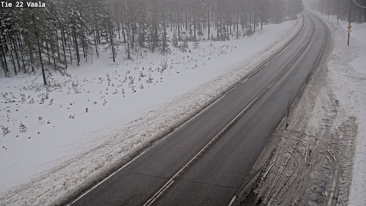 Weather Camera Image Road 22 Vaala, Vaala, Pohjois-Pohjanmaa