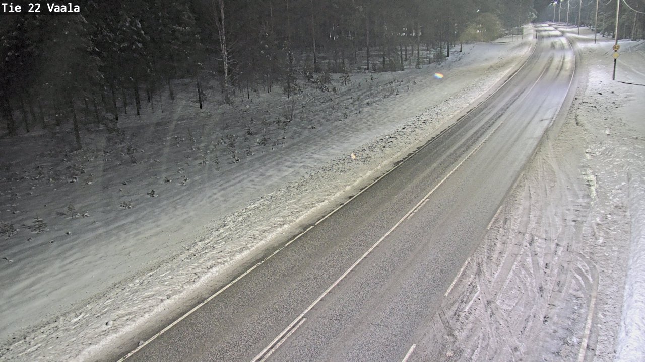 Weather Camera Image Väg 22 Vaala, Vaala, Pohjois-Pohjanmaa