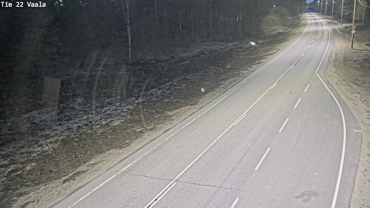 Weather Camera Image Road 22 Vaala, Vaala, Pohjois-Pohjanmaa