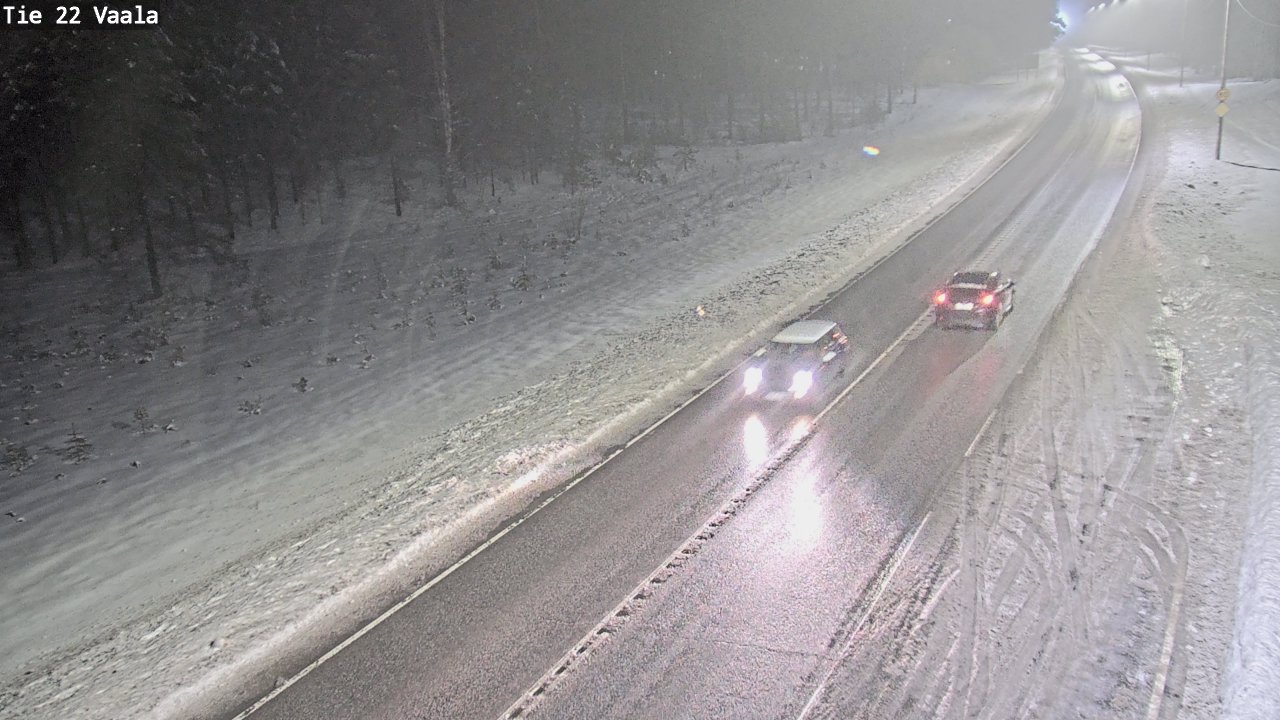 Weather Camera Image Väg 22 Vaala, Vaala, Pohjois-Pohjanmaa