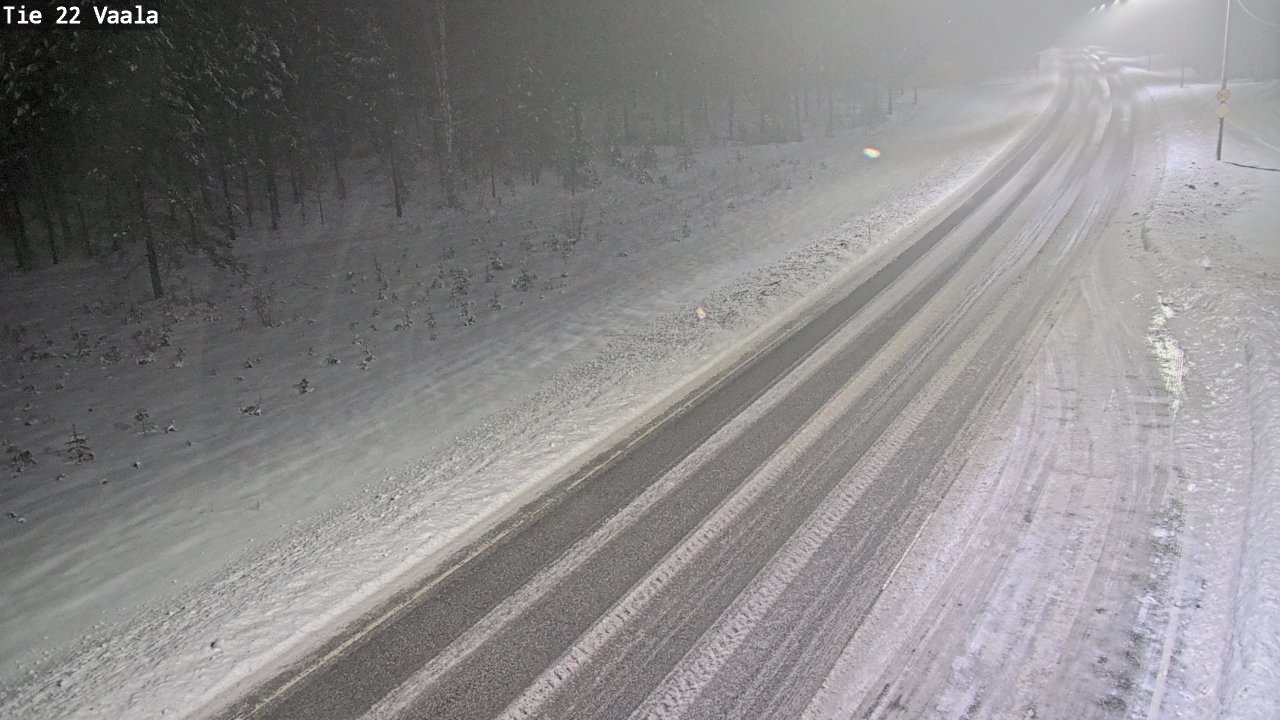 Weather Camera Image Road 22 Vaala, Vaala, Pohjois-Pohjanmaa