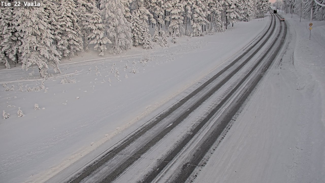 Weather Camera Image Road 22 Vaala, Vaala, Pohjois-Pohjanmaa