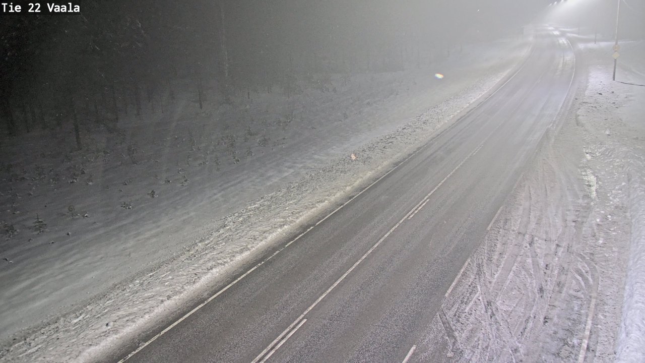 Weather Camera Image Väg 22 Vaala, Vaala, Pohjois-Pohjanmaa