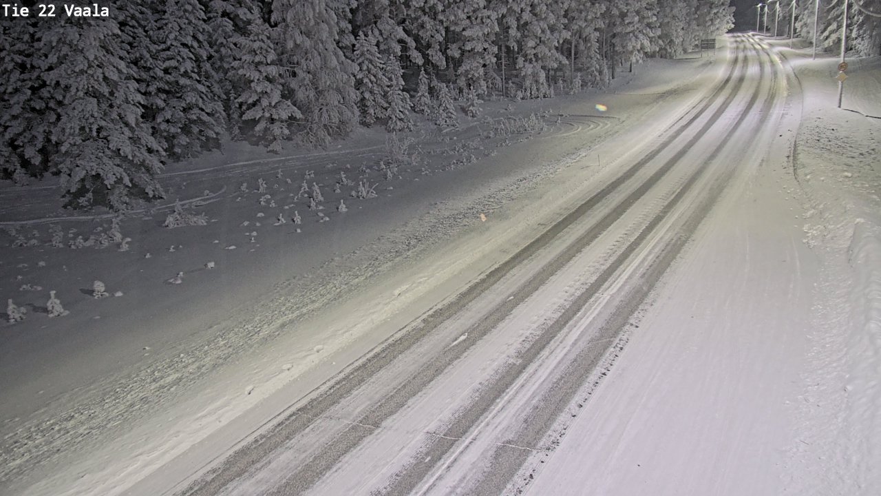 Weather Camera Image Väg 22 Vaala, Vaala, Pohjois-Pohjanmaa