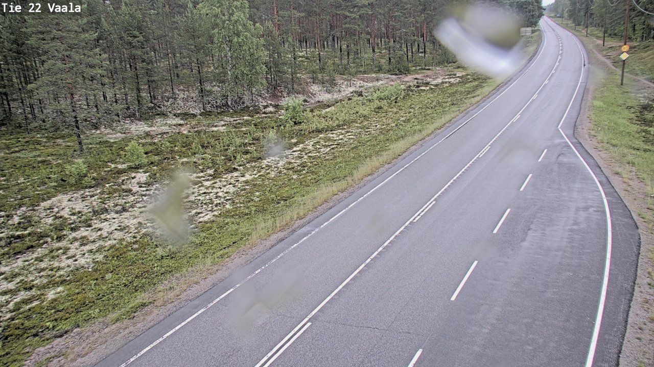 Weather Camera Image Väg 22 Vaala, Vaala, Pohjois-Pohjanmaa