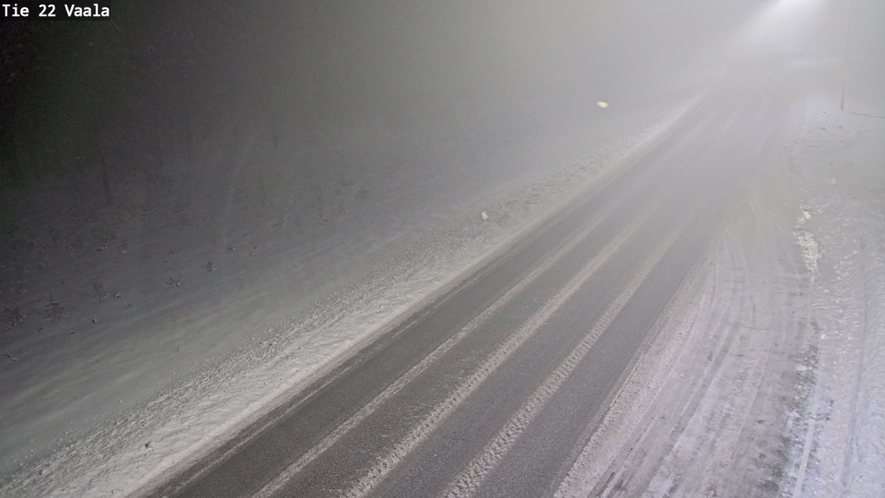 Weather Camera Image Road 22 Vaala, Vaala, Pohjois-Pohjanmaa