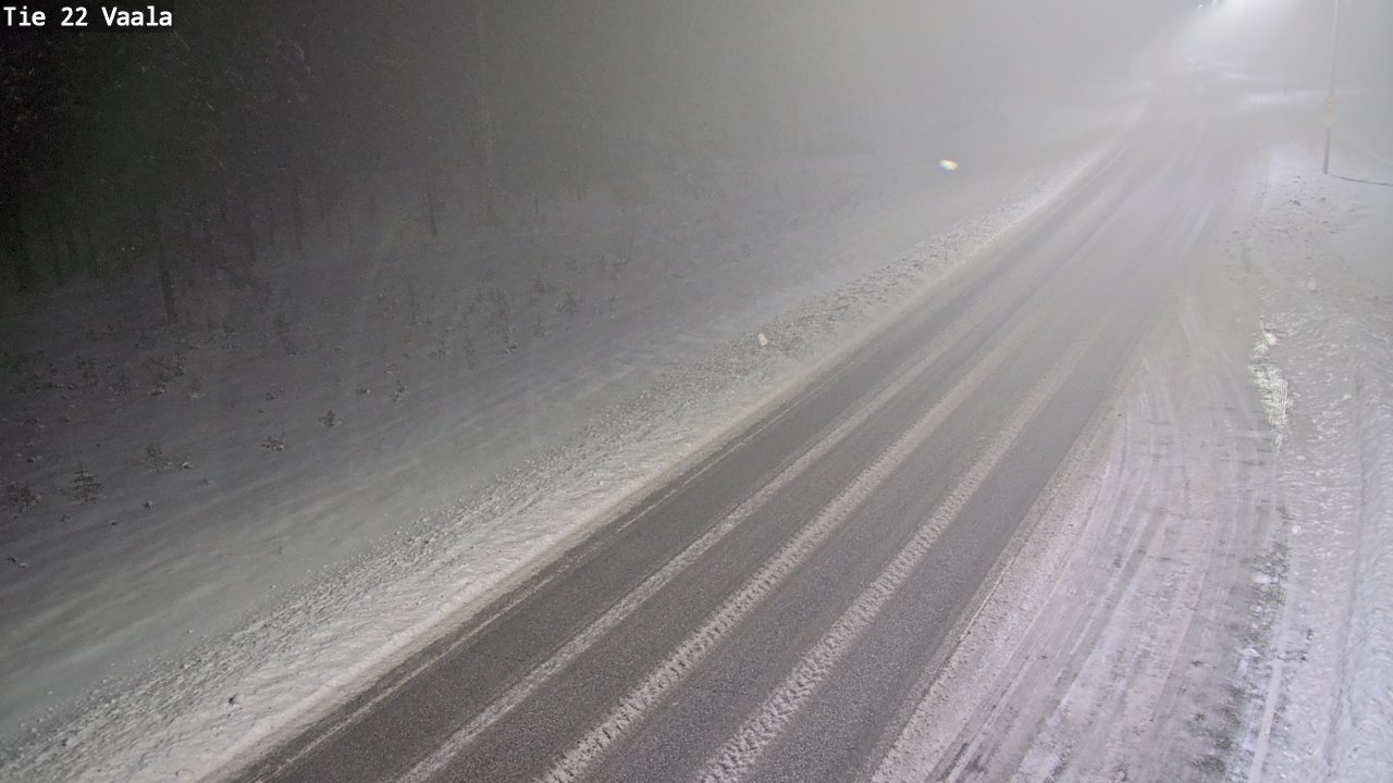 Weather Camera Image Road 22 Vaala, Vaala, Pohjois-Pohjanmaa