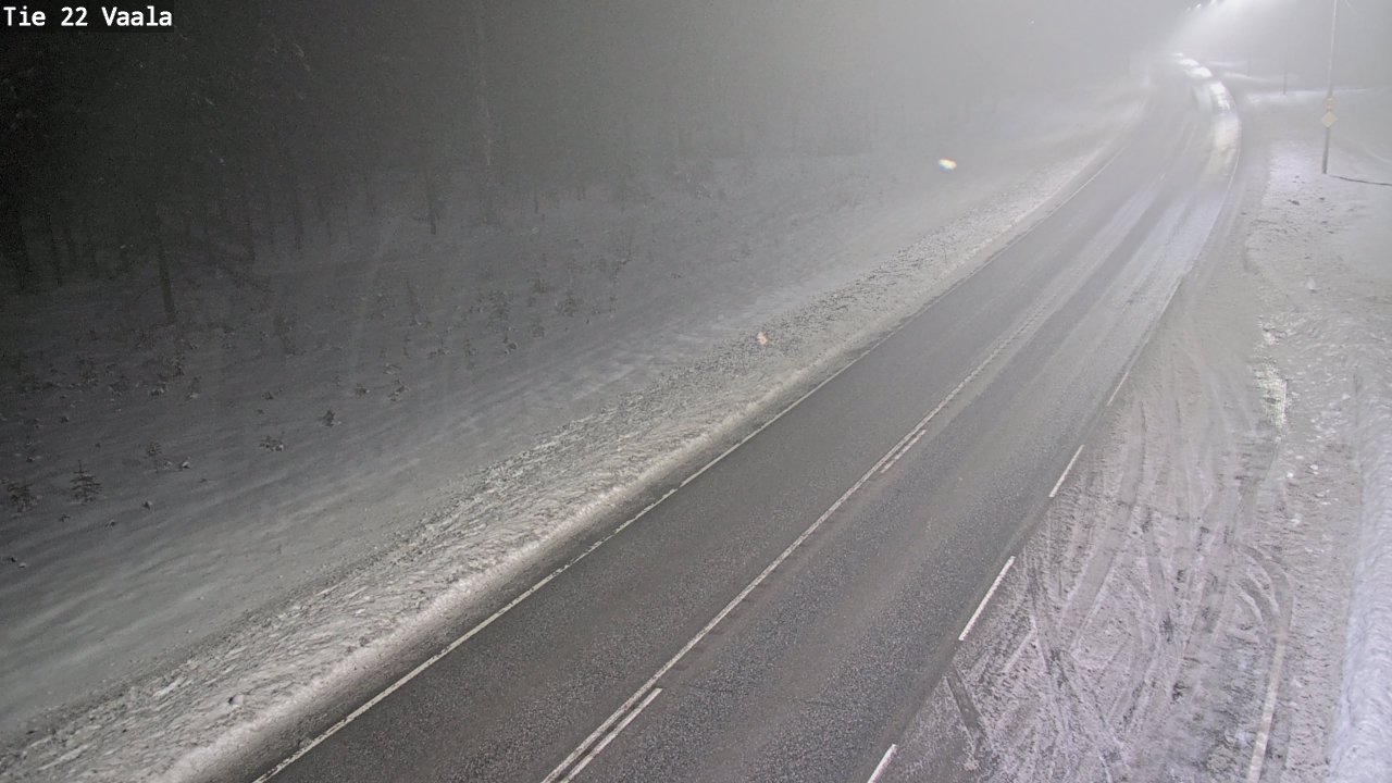 Weather Camera Image Väg 22 Vaala, Vaala, Pohjois-Pohjanmaa