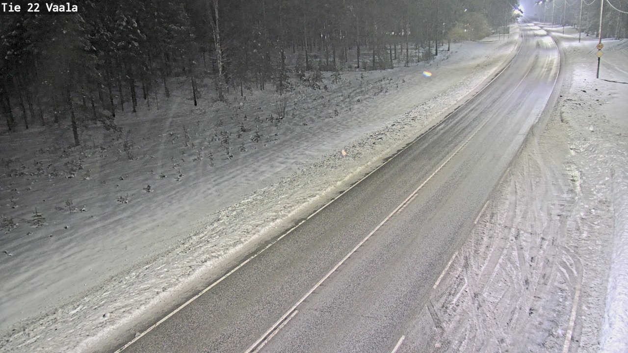 Weather Camera Image Väg 22 Vaala, Vaala, Pohjois-Pohjanmaa
