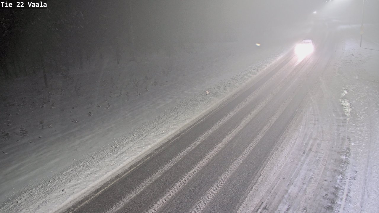 Weather Camera Image Road 22 Vaala, Vaala, Pohjois-Pohjanmaa
