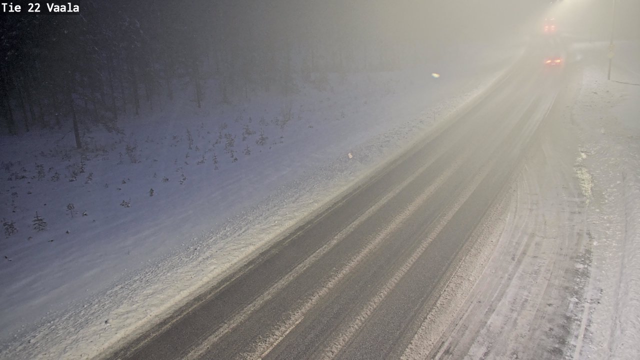 Weather Camera Image Road 22 Vaala, Vaala, Pohjois-Pohjanmaa