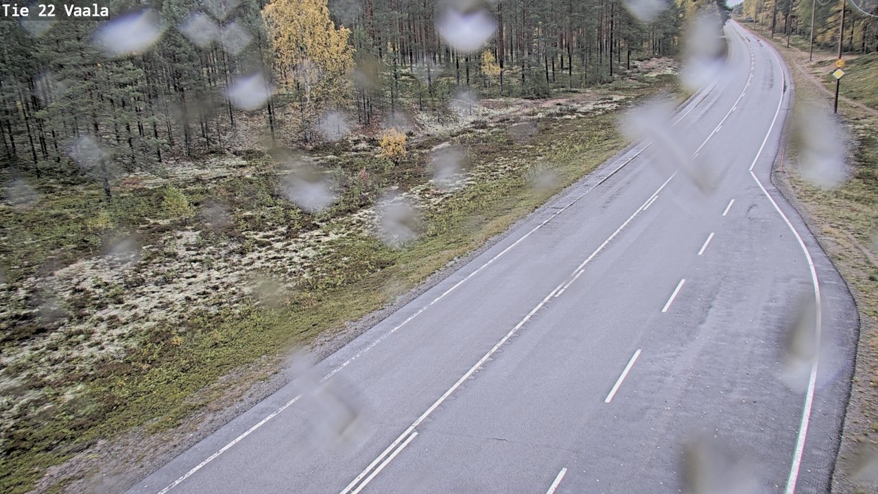 Weather Camera Image Road 22 Vaala, Vaala, Pohjois-Pohjanmaa