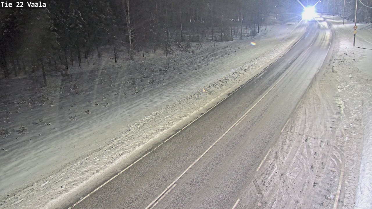 Weather Camera Image Väg 22 Vaala, Vaala, Pohjois-Pohjanmaa