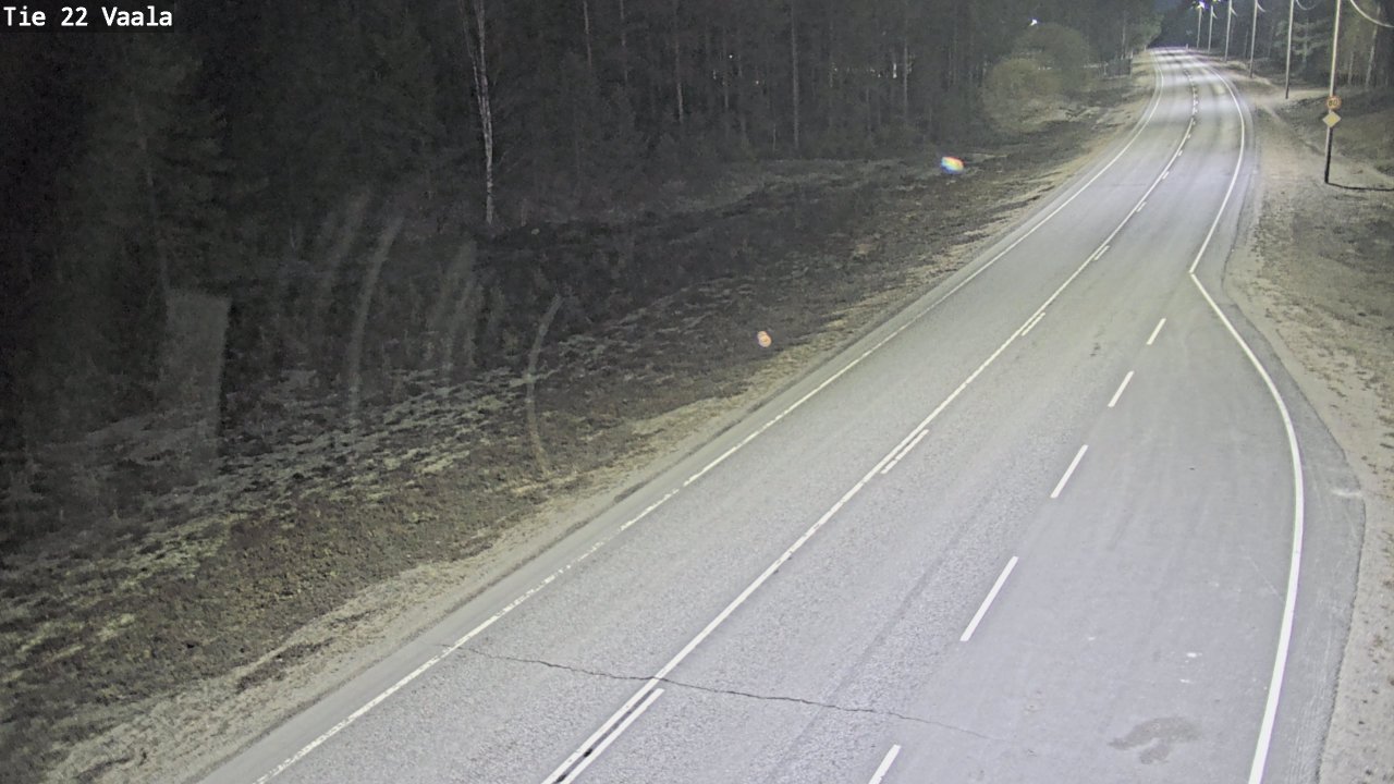 Weather Camera Image Väg 22 Vaala, Vaala, Pohjois-Pohjanmaa