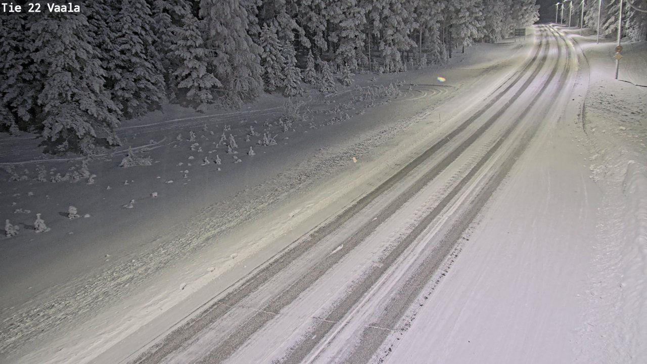 Weather Camera Image Väg 22 Vaala, Vaala, Pohjois-Pohjanmaa