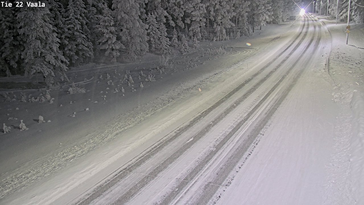 Weather Camera Image Väg 22 Vaala, Vaala, Pohjois-Pohjanmaa