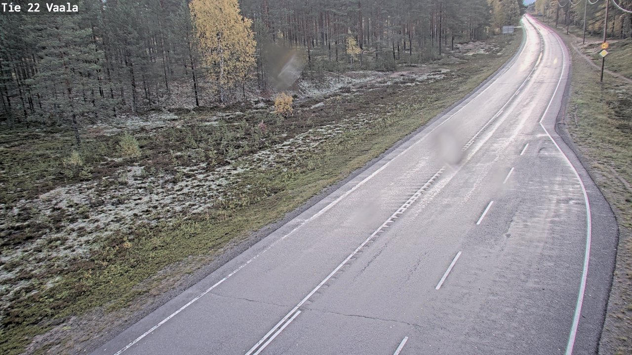 Weather Camera Image Väg 22 Vaala, Vaala, Pohjois-Pohjanmaa