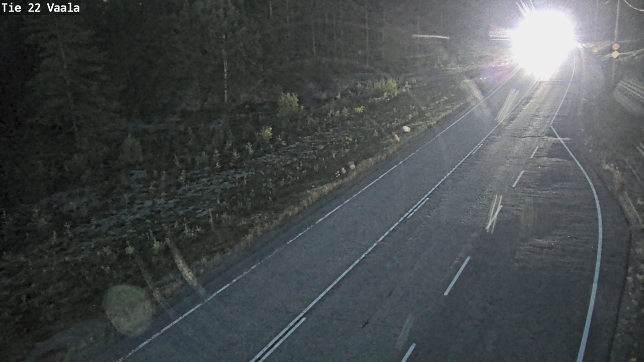 Weather Camera Image Road 22 Vaala, Vaala, Pohjois-Pohjanmaa