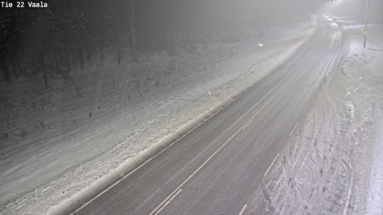 Weather Camera Image Väg 22 Vaala, Vaala, Pohjois-Pohjanmaa