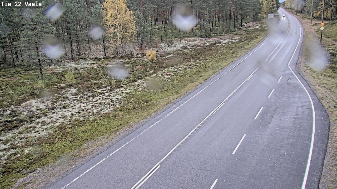 Weather Camera Image Road 22 Vaala, Vaala, Pohjois-Pohjanmaa