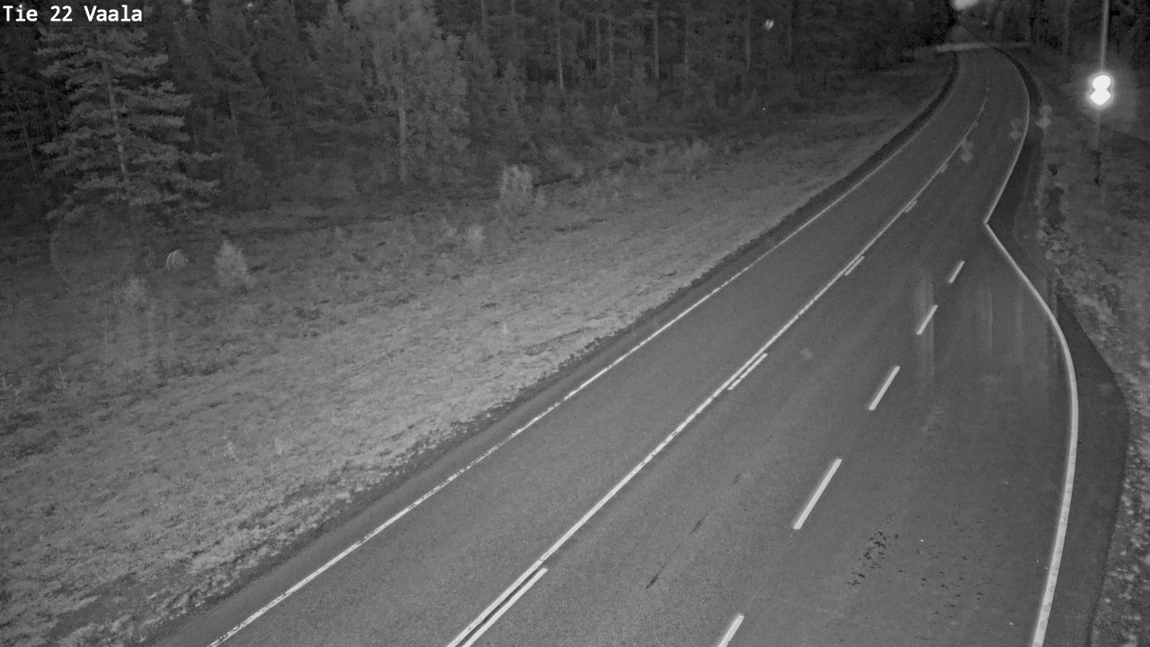 Weather Camera Image Road 22 Vaala, Vaala, Pohjois-Pohjanmaa