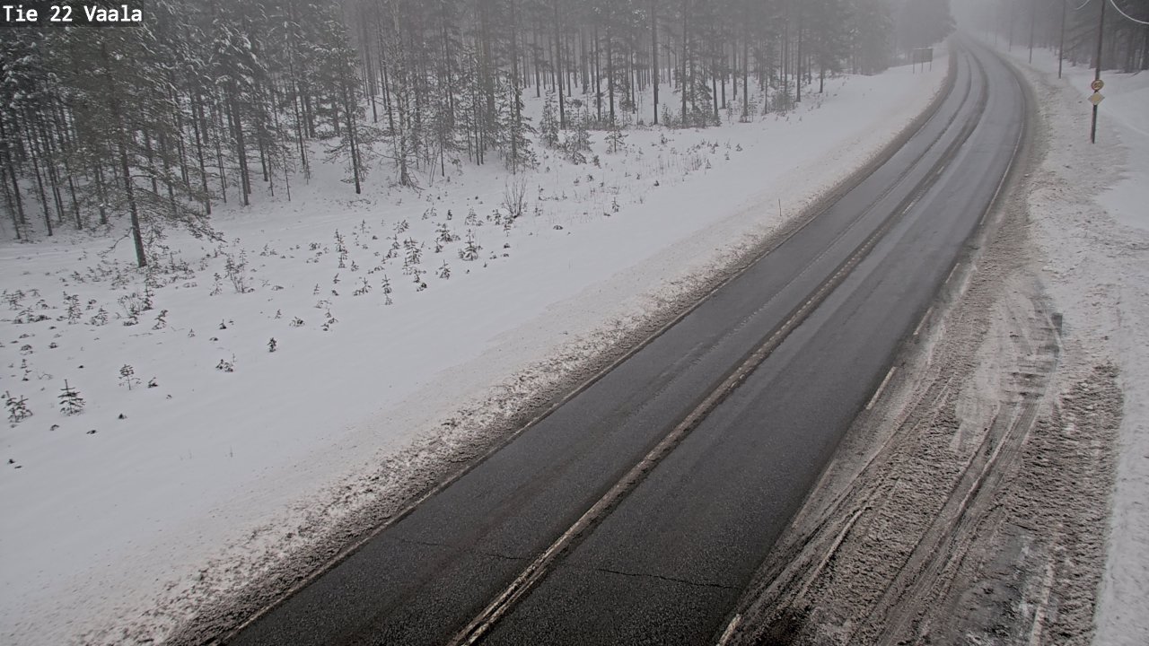 Weather Camera Image Road 22 Vaala, Vaala, Pohjois-Pohjanmaa