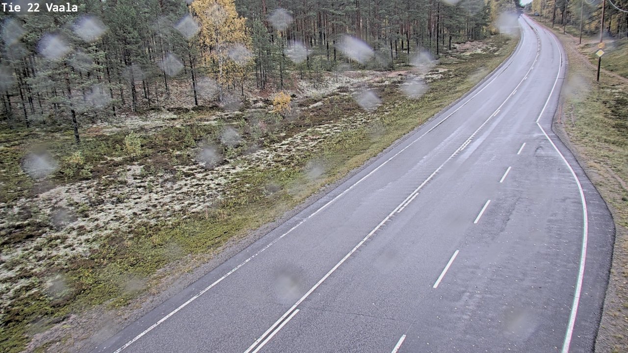 Weather Camera Image Road 22 Vaala, Vaala, Pohjois-Pohjanmaa