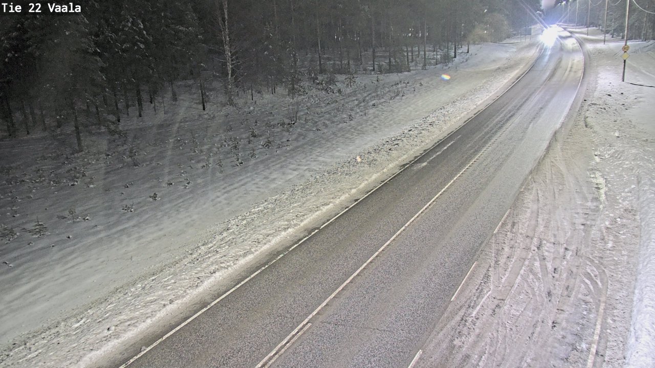 Weather Camera Image Väg 22 Vaala, Vaala, Pohjois-Pohjanmaa