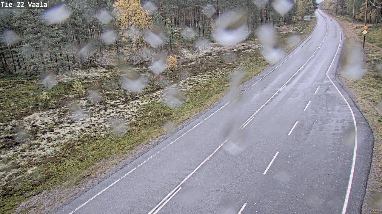 Weather Camera Image Road 22 Vaala, Vaala, Pohjois-Pohjanmaa