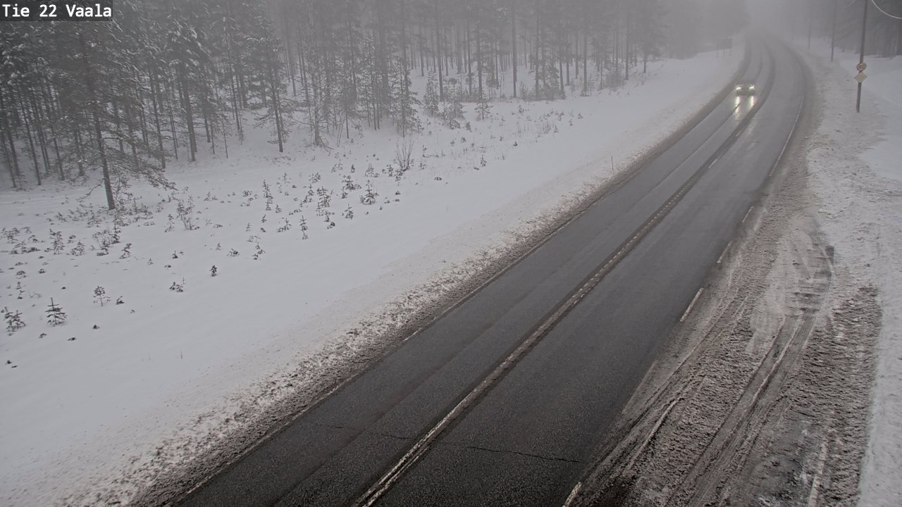 Weather Camera Image Road 22 Vaala, Vaala, Pohjois-Pohjanmaa