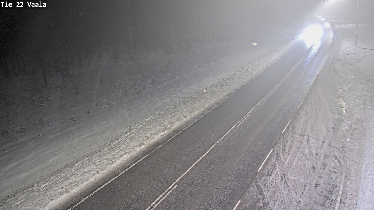Weather Camera Image Väg 22 Vaala, Vaala, Pohjois-Pohjanmaa