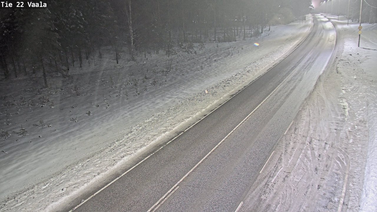 Weather Camera Image Väg 22 Vaala, Vaala, Pohjois-Pohjanmaa