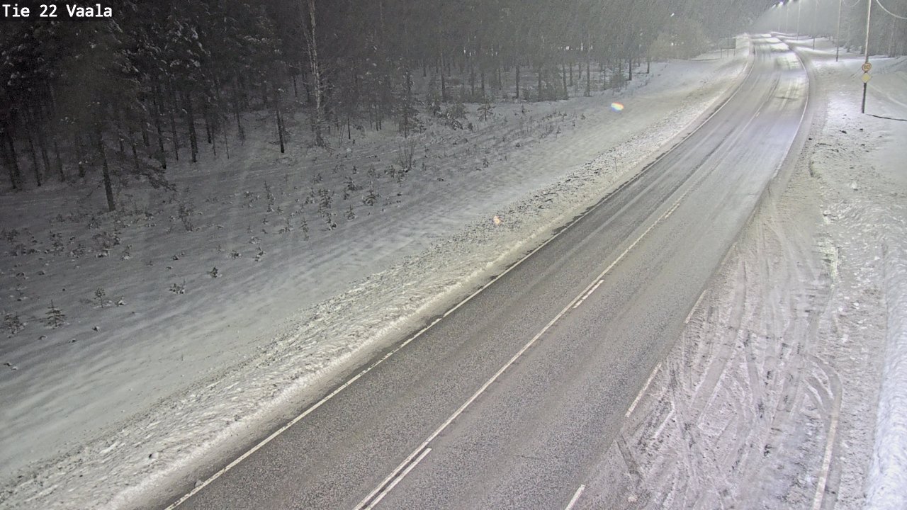 Weather Camera Image Väg 22 Vaala, Vaala, Pohjois-Pohjanmaa