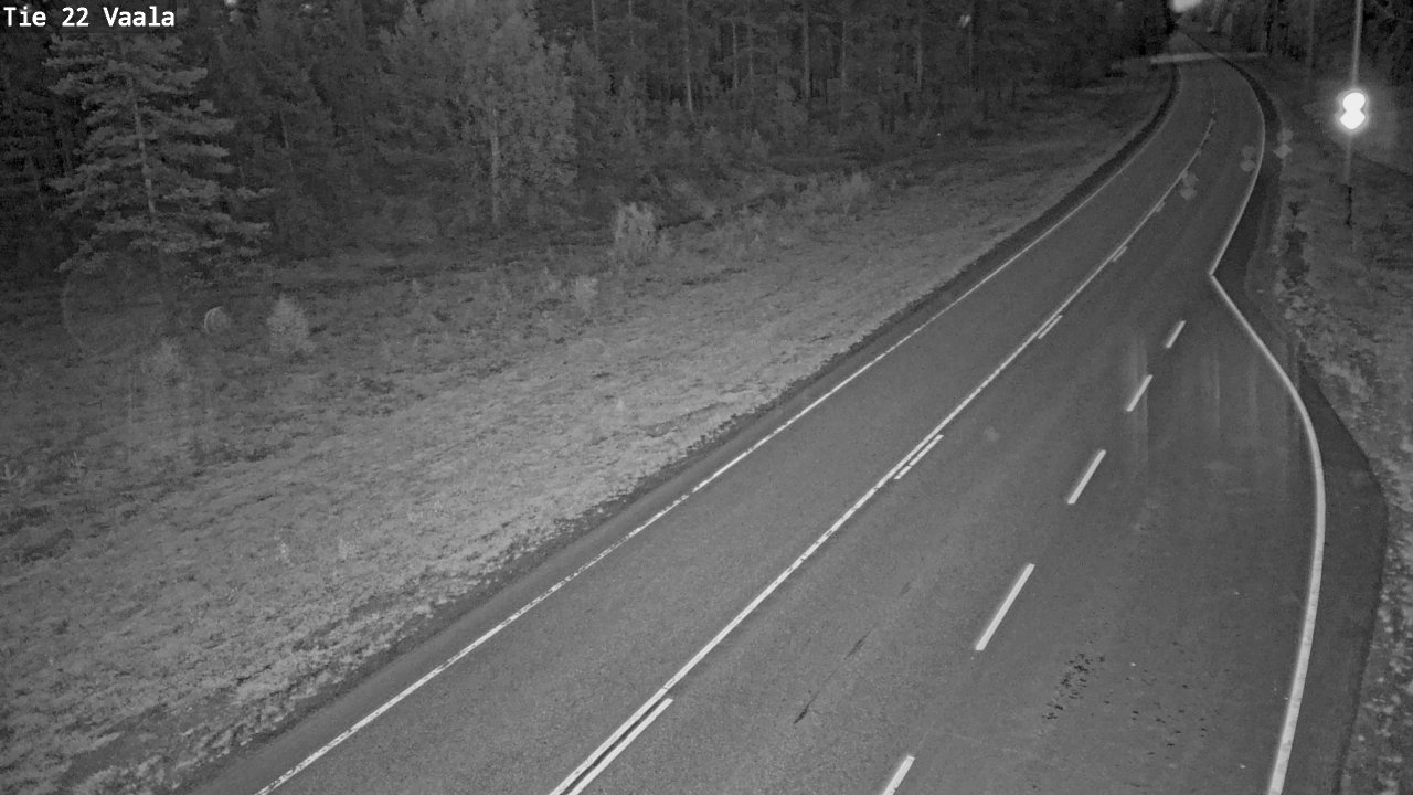 Weather Camera Image Road 22 Vaala, Vaala, Pohjois-Pohjanmaa