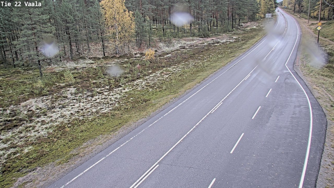 Weather Camera Image Road 22 Vaala, Vaala, Pohjois-Pohjanmaa