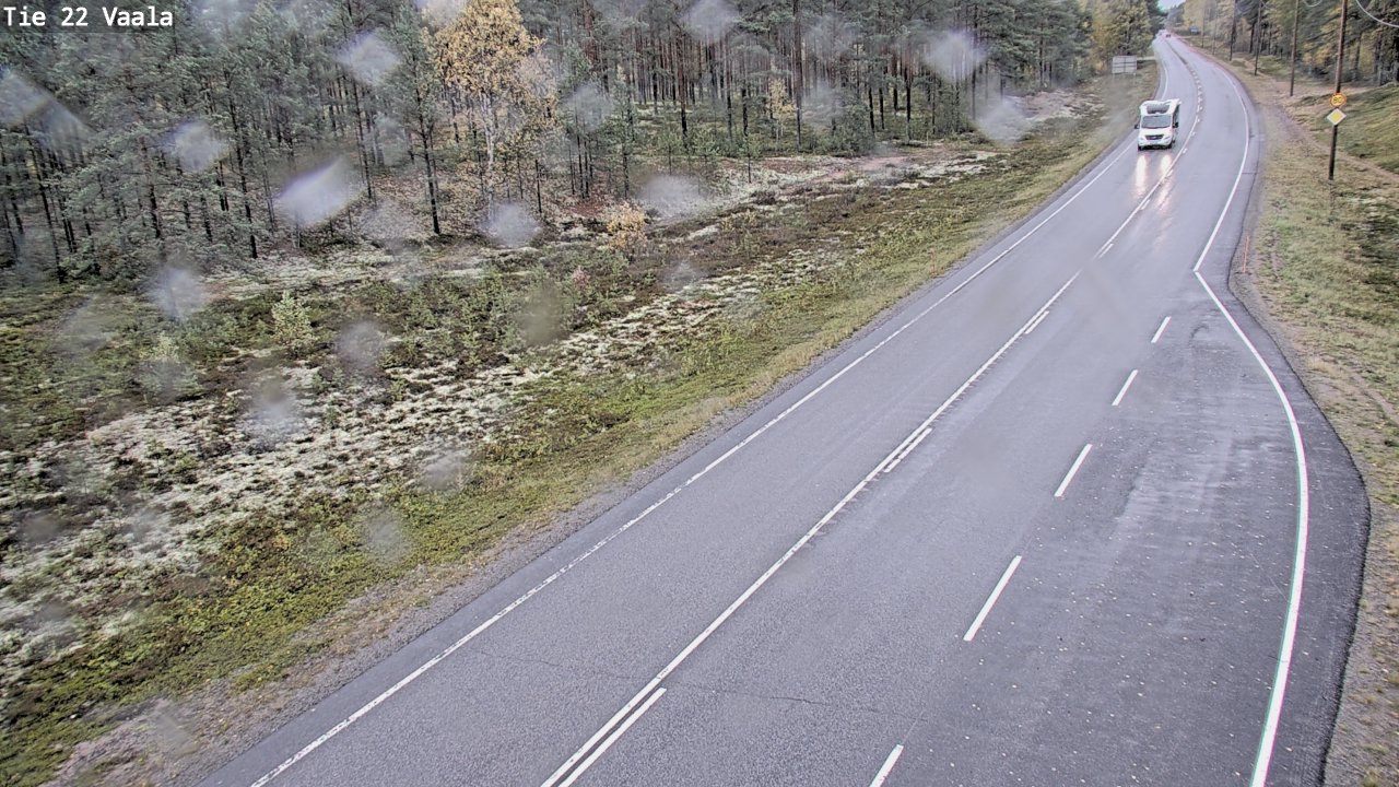 Weather Camera Image Road 22 Vaala, Vaala, Pohjois-Pohjanmaa