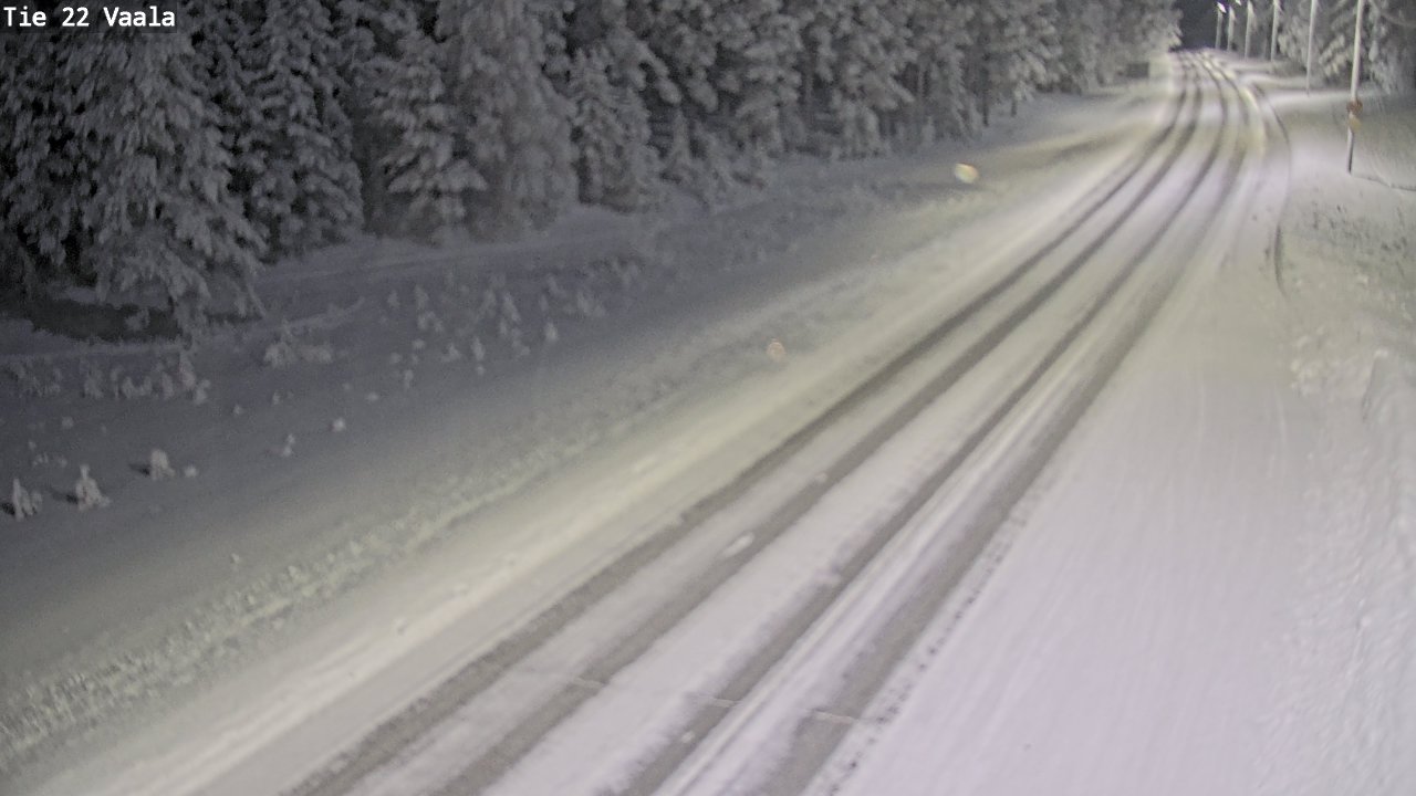 Weather Camera Image Road 22 Vaala, Vaala, Pohjois-Pohjanmaa