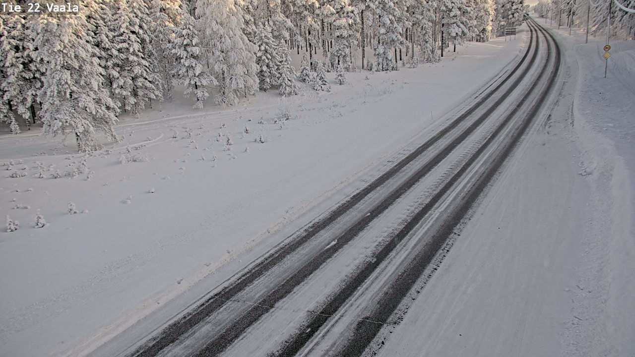Weather Camera Image Road 22 Vaala, Vaala, Pohjois-Pohjanmaa