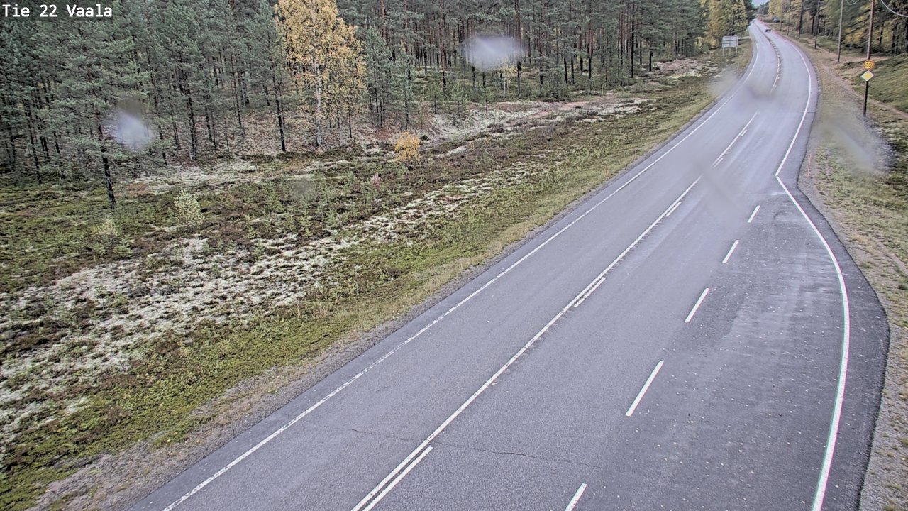 Weather Camera Image Road 22 Vaala, Vaala, Pohjois-Pohjanmaa