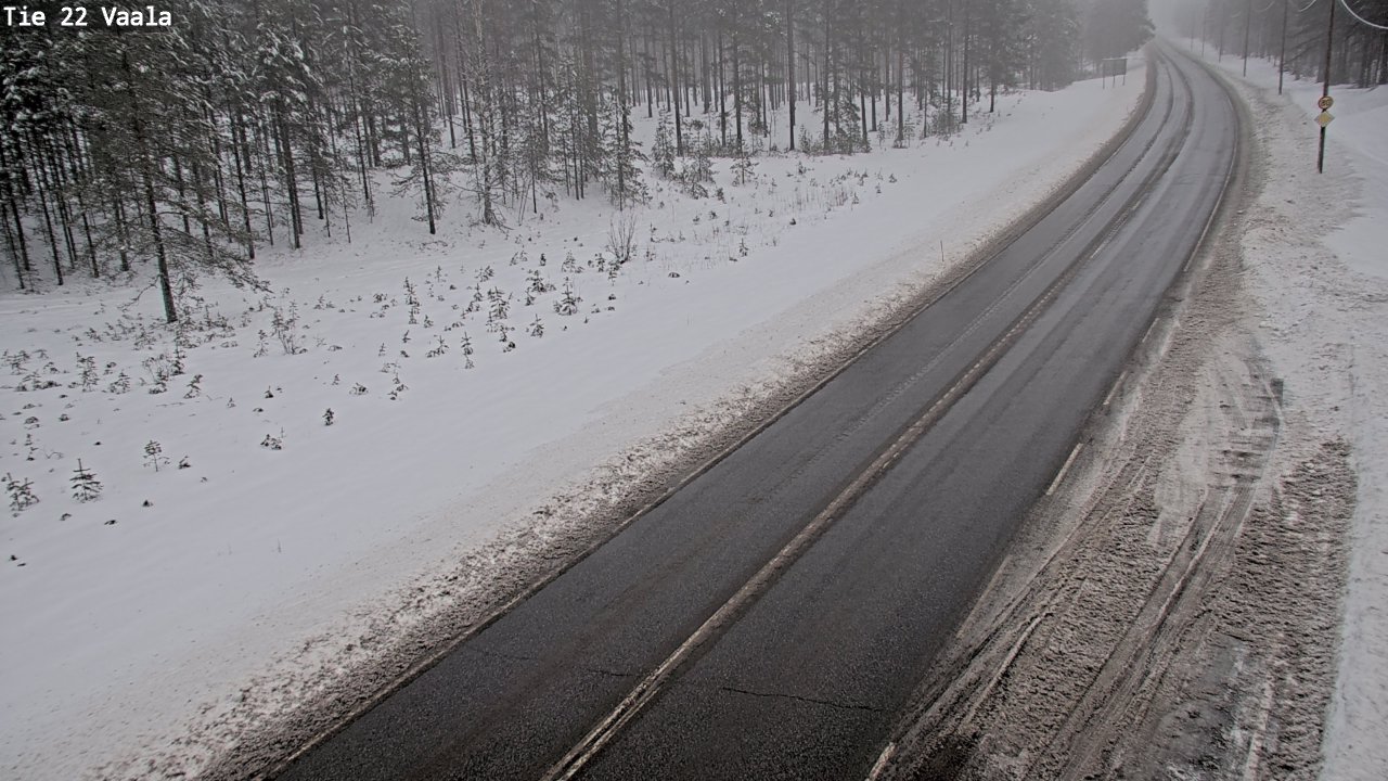Weather Camera Image Road 22 Vaala, Vaala, Pohjois-Pohjanmaa