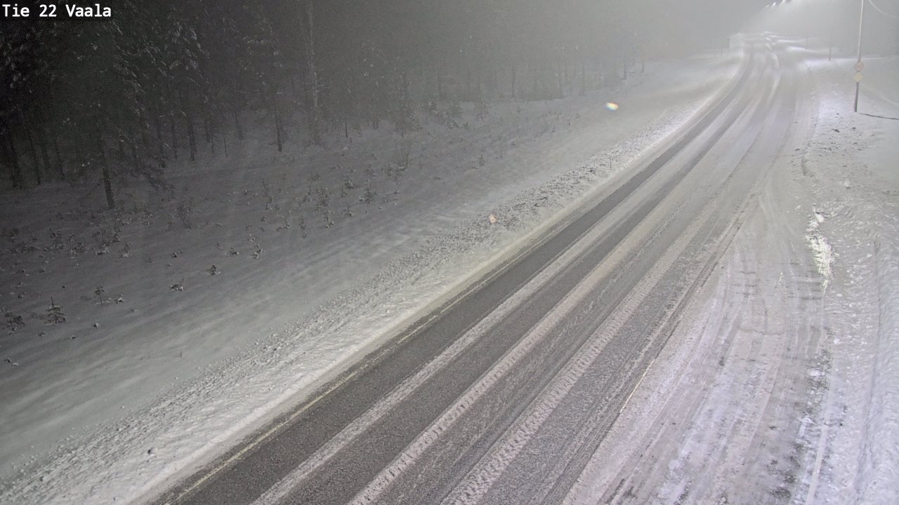 Weather Camera Image Road 22 Vaala, Vaala, Pohjois-Pohjanmaa