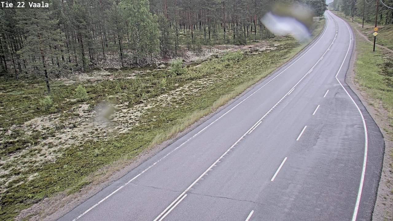 Weather Camera Image Road 22 Vaala, Vaala, Pohjois-Pohjanmaa