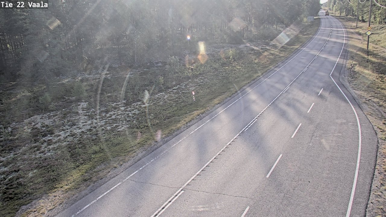 Weather Camera Image Väg 22 Vaala, Vaala, Pohjois-Pohjanmaa