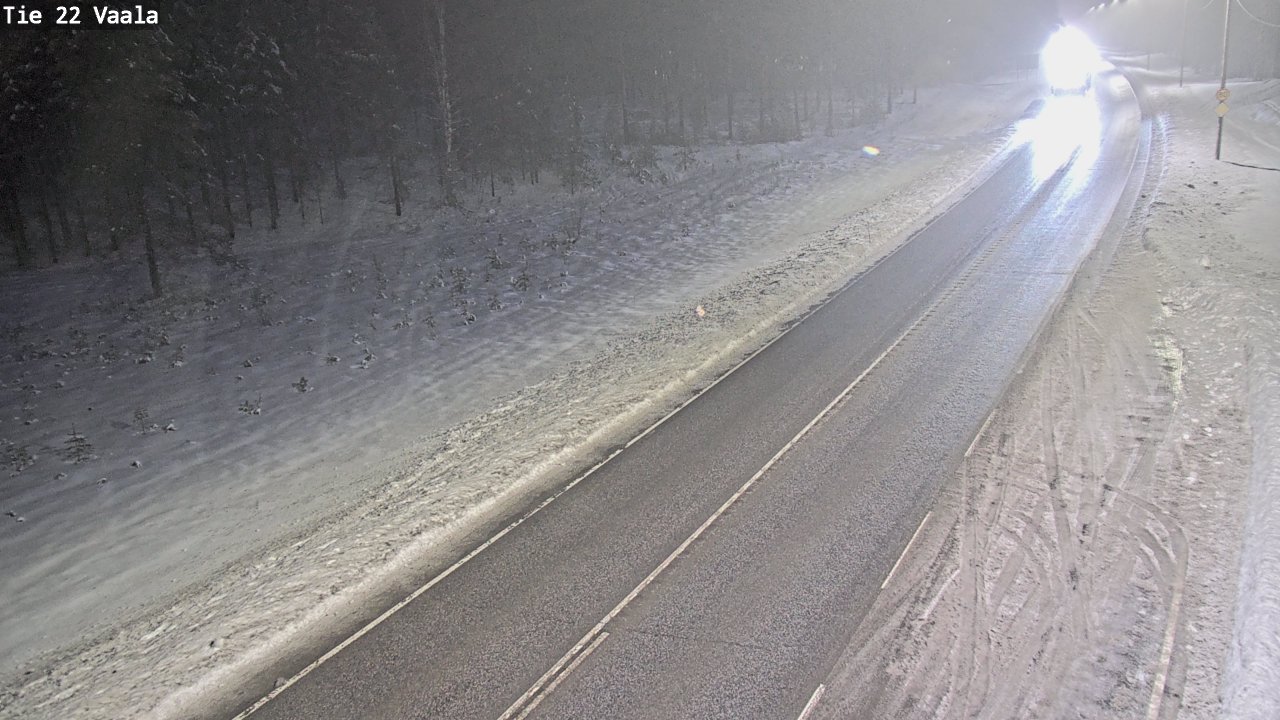 Weather Camera Image Väg 22 Vaala, Vaala, Pohjois-Pohjanmaa