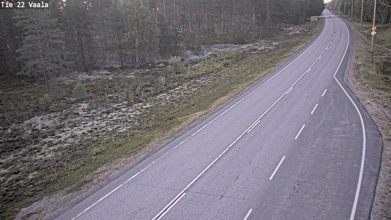 Weather Camera Image Road 22 Vaala, Vaala, Pohjois-Pohjanmaa