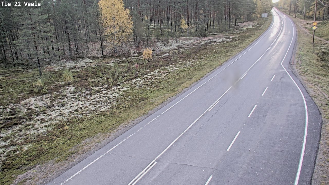 Weather Camera Image Väg 22 Vaala, Vaala, Pohjois-Pohjanmaa