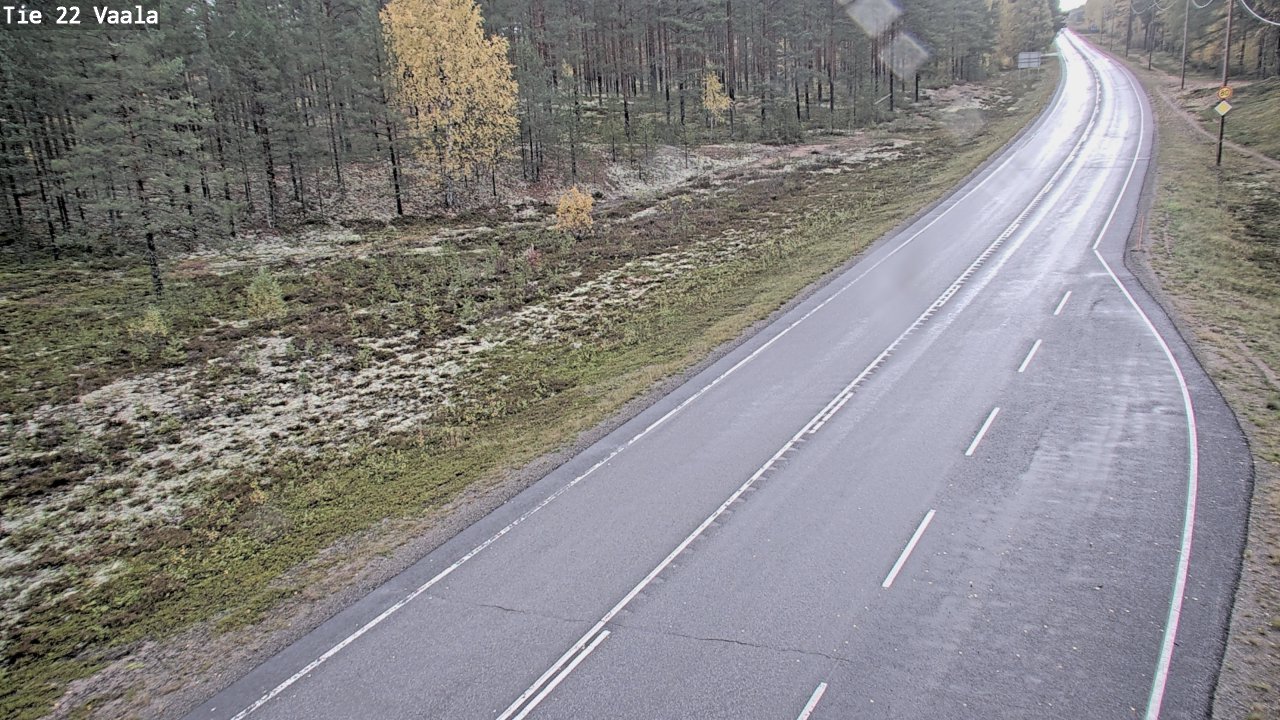 Weather Camera Image Väg 22 Vaala, Vaala, Pohjois-Pohjanmaa