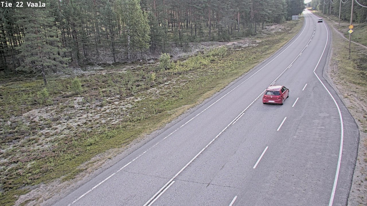 Weather Camera Image Road 22 Vaala, Vaala, Pohjois-Pohjanmaa