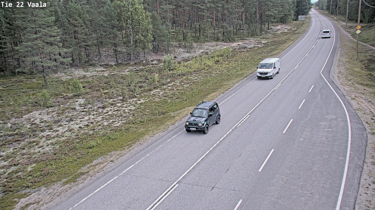 Weather Camera Image Road 22 Vaala, Vaala, Pohjois-Pohjanmaa